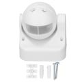 Miniatyrbillede 1 af 8: Bevægelsessensor Detektor Afbryder Vandtæt Intelligent Strålingsfri ABS Hus Infrarød PIR Bevægelsessensor AC110‑240V Hvid