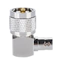Miniatyrbilde 1 av 8: 1 STK UHF PL-259 hann til BNC hunn rett vinkel adapter RF koaksial adapter kontakt