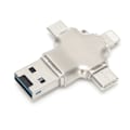 Pikkukuva 3 / 8: Yvonne U-levy OTG 4Ports USB2.0 Flash-asema iOs Android TypeC/Android Micro USB PC Y23(128G )