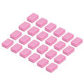 Miniatyrbild 6 av 8: 30st Mini Nail Buffer Professionell Bärbar Hemsalong Nagelputsning Slipblock Manikyr ToolPink