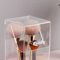 Miniatyrbillede 4 af 5: Makeup børsteholdere Multifunktions Akryl Makeup Opbevaringsboks til Badeværelse Vanity Bordplade Quadrate