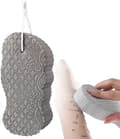 Ultra-soft Exfoliating Bath Sponge, Exfoliating Dead Skin Remover, 3D Bath Sponge Shower Brush, Sponge Grey