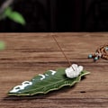 Miniatyrbillede 1 af 7: Håndlavet Lotus Keramisk Røgelseholder Røgelsebrænder