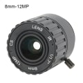 Miniatyrbillede 1 af 8: 8mm 12MP HD F1.2 1/2.5 CS Interface Sikkerhed Fast CCTV-objektiv til kamera