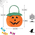 Miniatyrbilde 5 av 5: Halloween Knask eller Knep Kurvposer Godteribøtter, Gjenbrukbare Bærbare