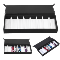 Miniatyrbillede 6 af 8: 8 Grids Støvtæt Brille Case Organizer Solbriller Opbevaringsboks Smykker Display Container