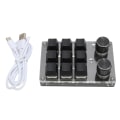 Pikkukuva 1 / 8: Mekaaninen pelinäppäimistö 9 näppäintä 2 nuppi Pieni USB Langaton Dual Mode OSU Näppäimistö Tee itse ohjelmoitava näppäimistö