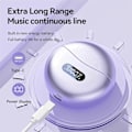 Pikkukuva 3 / 5: (Violetti) Avokorva-kuulokkeet Langattomat nappikuulokkeet Bluetooth 5.4 Urheilukuulokkeet Langaton latauskotelo ja LED-tehonäyttö Vedenpitävät kuntoilukuulokkeet