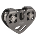 Miniatyrbillede 5 af 8: Zipline Swivel Pulley Rock Climbing Aluminium med Tandem Speed Double Trolley til Bjergbestigning