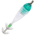 Miniatyrbillede 3 af 8: Fiskeri LED Lokke Lys Blæksprutte Form Grønt Lys Farve Agnsfisk Under Vand Lampe med Krog