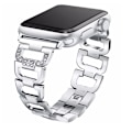 Miniatyrbild 6 av 8: 42MM Legering Klockarmband med Strass för iWatch Damklocka Rem