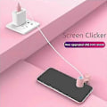 Miniatyrbillede 4 af 5: 2024 Ny Auto Clicker til Smartphone, Justerbar Hastighed Fysisk Clicker hvid