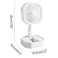 Miniatyrbillede 4 af 5: Udtrækkelig og foldbar lydløs lille ventilator, USB-opladning skrivebords natlampe mini kollegium bærbar mini bordventilator til soveværelse kontor hjem, grøn