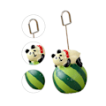 Miniatyrbild 6 av 8: Memo-hållare Fotoklämma Stativ Memo Display Klämma Harts Heminredning för Kontor Panda