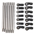 Miniatyrbilde 1 av 8: RC Metal Rod Link Linkage Rustfritt Stål Chassis Link Tie Rods Set for REDCAT GEN8 RC Bil Oppgraderingsdeler