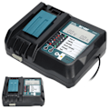 Miniatyrbilde 8 av 8: DC18RF lader med skjerm USB-grensesnitt passer for Makita 14V/18V litiumbatteri EU 100V‑240V