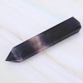 Miniatyrbillede 8 af 8: Enkelt spids farverig fluorit krystal søjle helbredende meditation krystal kvarts ZZ0199