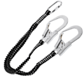 Pikkukuva 5 / 8: Double Steel Large Hook Elastinen String Koukku Turvavyö Erittäin kestävä kulutusta kestävä
