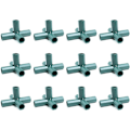 Pikkukuva 1 / 2: 12 kpl PVC 5-tie 16 mm kestävät kasvihuoneen runkoliittimet