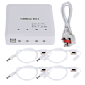 Miniatyrbillede 1 af 8: 4-i-1 dronebatterioplader USB-port opladningsadapterenhed til DJI Mini 2 100-240VUK-stik