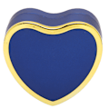 Miniatyrbillede 8 af 8: Ringæske Hjerteform Beskyttende Smykke Gave Opbevaringsæske med Lys til Frieri Bryllup Fødselsdag Navy Blå