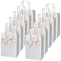 Miniatyrbilde 1 av 4: 12 stk. Kraftpose, 15 x 8 x 21 cm Gavepapirpose, Kraftpapirpose med Håndtak, Resirkulerbar Gavepose