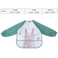 Miniatyrbillede 2 af 5: Bibs EVA Vandtætte Unisex Børne Langærmede Smekker Tynde Nylon Baby Foderforklæde Blød Frokost Spise Baby Smekke 1-3 År Gamle Søde Dyr