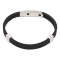 Miniatyrbillede 6 af 8: Silikone Armbånd Statisk Forebyggelse Håndledsstropper Band Eliminer Body Statisk Armbånd Stål og Sort