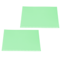 Miniatyrbillede 7 af 8: B5 26 Papir Cover Frosted Gennemskinnelig Vandtæt Rulle PP Side Bindende Cover til Rapporter Præsentationer 50stk Grøn