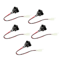 Miniatyrbillede 5 af 8: 5 STK Plast Holdbar Professionel Ladestik Oplader Interface Connector til E Bike Trehjulet cykel Generelt