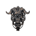 Pikkukuva 1 / 3: Punk Skull Sheep Head Seinäkoriste ja Door Knocker -veistos