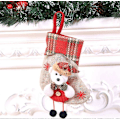 Miniatyrbild 5 av 5: Julstrumpa, 4 Delar Jultomte Snögubbe Ren Björn Juldekorationer Julstrumpor Hängande Godispåse