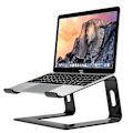 Miniatyrbillede 2 af 5: Ergonomisk Laptop Stativ Aluminium Support Kompatibel med Sort Farve