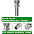 Miniatyrbild 3 av 5: 10 st (0,5 mm) Mässing Lågtrycksspridare för Kylsystem Munstycken Befuktningsspruta