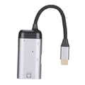 Miniatyrbilde 8 av 8: Multifunksjonell 3-i-1 Type C-adapter Type C hann til RJ45/PD/USB A hunn-adapter