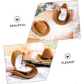 Miniatyrbild 2 av 5: 2 st cowboyhatt ringbox örhängen för bröllopsresor presenter mini behållare rolig örhängebehållare vigselringfodral frieri ringfodral Zekai