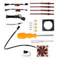 Miniatyrbild 3 av 8: Fläkt 3D-utskriftsfäste Kit Effektiv värmeavledning Spelkonsol Kylfläktfäste Kit för Gamecube Noctua Svart