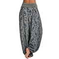 Miniatyrbilde 3 av 4: Trykte Boho Baggy Harem Yoga Bukser for Kvinner Army Green 4XL