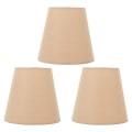 Miniatyrbillede 1 af 8: 3 stk. Stofskærm til lampe - Innovativ E14-interventionstype - Moderne stofskærm - Støvbeskyttelse til soveværelse - Seng - Khaki
