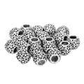 Miniatyrbilde 8 av 8: 20 stk Retro Skjeggperle Legering Blomstermønster Dreadlocks Hår Tube Perle Smykkeanheng for Armbånd DIY