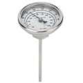 Miniatyrbilde 1 av 8: 1/2 NPT-gjenge rustfritt stål skive termometer hjemmebrygging kjele termometer 0-220℉ / -10-100℃