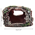 Miniatyrbillede 4 af 5: Sort-Akvarium Kunstig Tønde Hule Harpiks Ornamenter Landskabspleje Tilbehør kompatibelt med Akvarium
