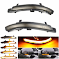 Miniatyrbilde 4 av 5: Dynamisk LED blinklys blinklys sekvensiell indikator speillys for Skoda Octavia 2009-2013 Superb 2008-2014 (2 stykker) Dynamisk grå