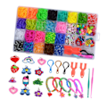 Miniatyrbillede 3 af 8: 32 gitter gummibånd refill kit diy armbånd fremstilling lyse farve refill armbånd kit