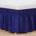 Miniatyrbillede 3 af 6: Sengeskørt Elastic Wrap Vaskbar Fade Proof Wrap Around Sengeskørt til Home Hotel Ming Blue King