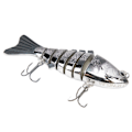 Miniatyrbild 6 av 8: Fiskebete, hållbart, imitationsplast, falskt, multiledat, simbete, långsamt sjunkande glidbete 4#