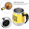 Miniatyrbild 4 av 8: Elektrisk kaffemugg med omrörning, självomrörande magnetisk mugg (gul)