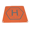 Miniatyrbillede 8 af 8: Drone Landing Pad Dobbelt Farve Sikkerhed Advarselsslogan Design 50cm Kvadrat Vandtæt Drone Parkering Apron Pad