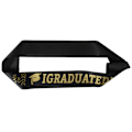 Miniatyrbillede 6 af 8: 10 stk Graduation Sash Class of 2023 Stole with Gold Glitter Letter I dimitterede til fest