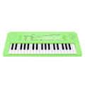 Miniatyrbild 3 av 8: Elektroniskt piano keyboard barn 37 tangenter keyboard piano pedagogiskt instrument leksak med mikrofon grön